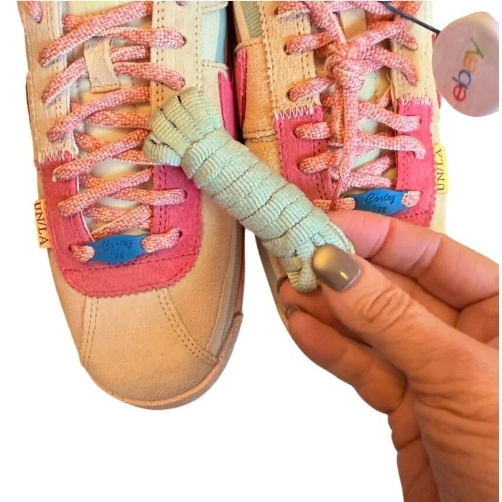 Nike Sneakers Mens 7.5 Tan Union‎ LA Cortez Sesame Pink Clay DR1413-200 Low Top